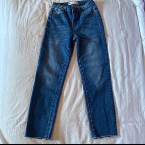 RSQ Women's High Rise Straight Leg Jeans Medium Wash